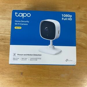 TP-Link Tapo C100 White Wi‑Fi Home Security Camera (Boxed)